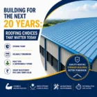 Modern industrial warehouse featuring a durable Colour Coated Profile Sheet roof designed for long-term performance, weather protection, and energy efficiency.
