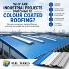 Industrial factory using premium Colour Coated Profile Sheet roofing for durable and energy-efficient roofing solutions.