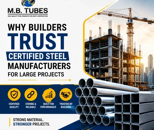 Certified steel manufacturer providing high-quality Steel Pipes & Tubes for large construction projects
