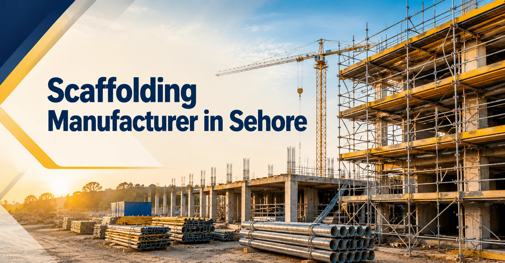 Scaffolding Manufacturer in Sehore providing steel scaffolding systems for construction projects