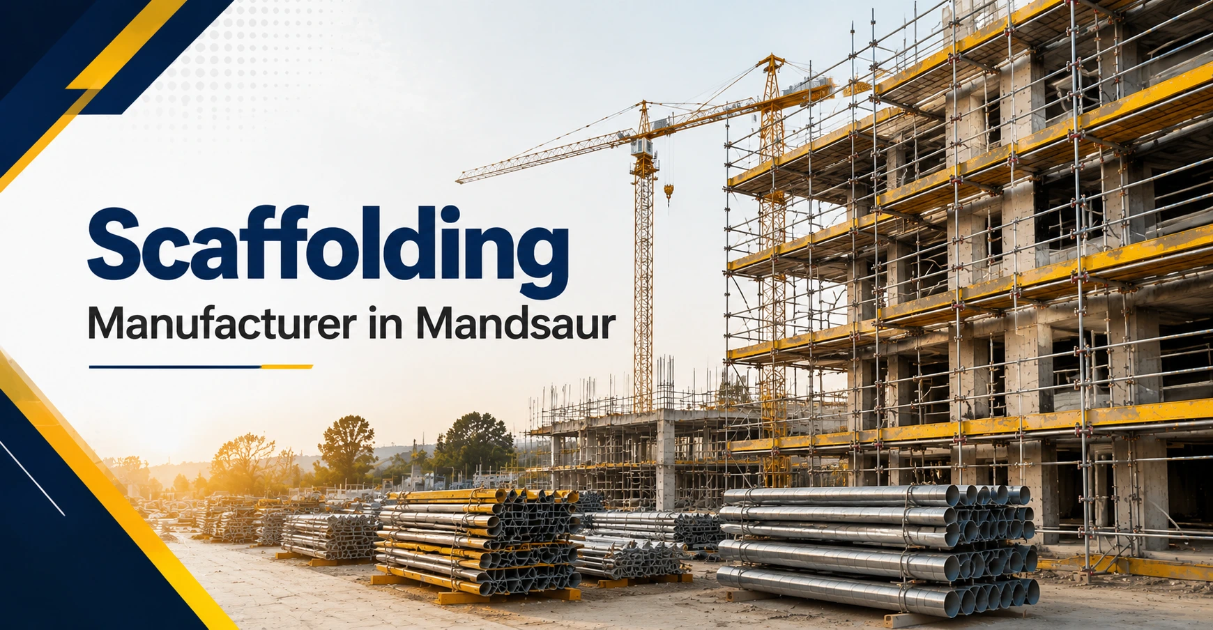 Scaffolding Manufacturer in Mandsaur providing steel scaffolding systems for construction projects