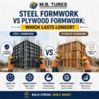 Steel formwork vs plywood formwork comparison for construction projects in Madhya Pradesh