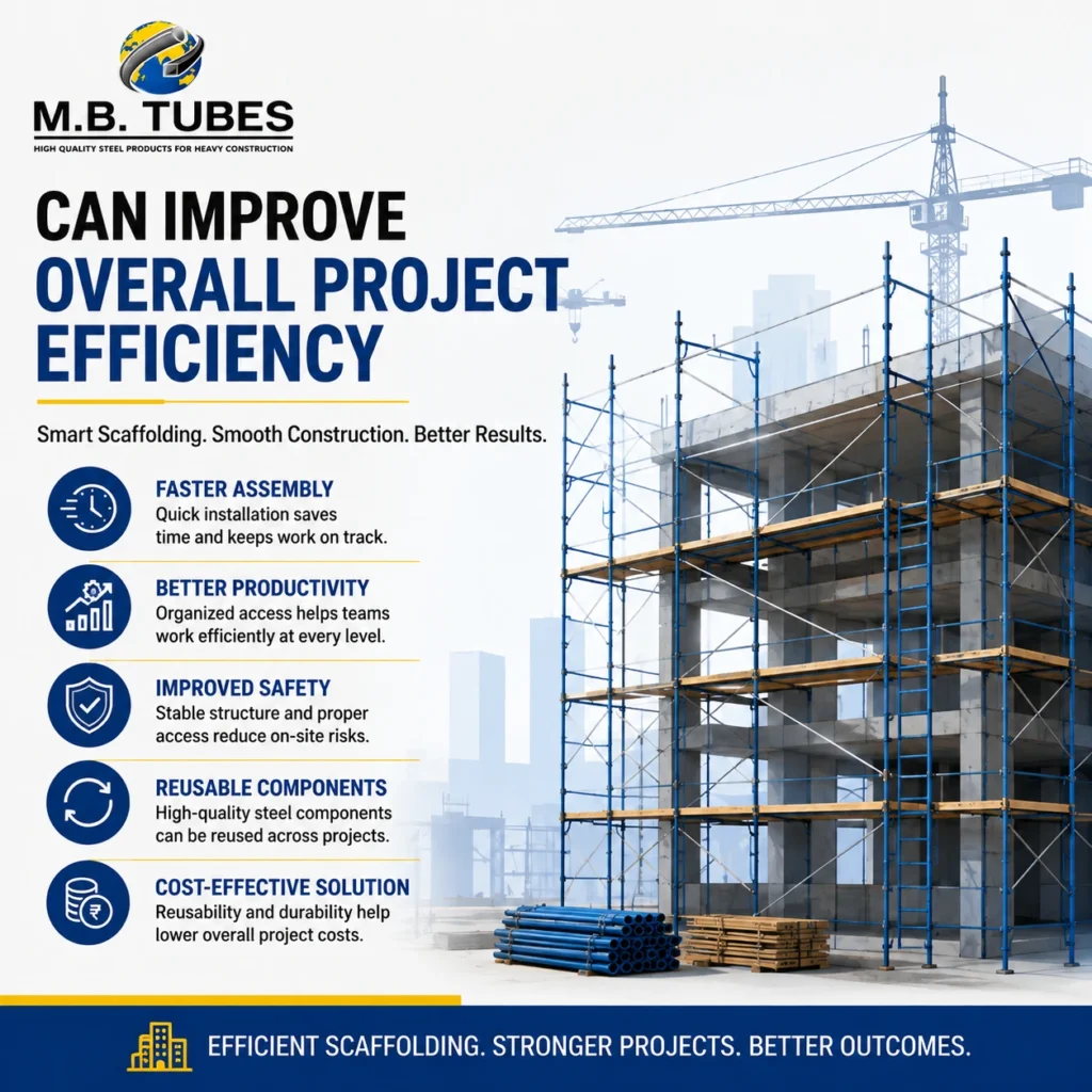 H Frame Scaffolding improving overall efficiency in large construction projects