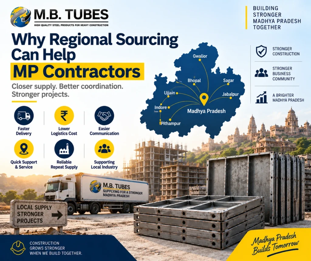 Regional Centering Plate Manufacturer in Madhya Pradesh supplying steel formwork products to MP contractors