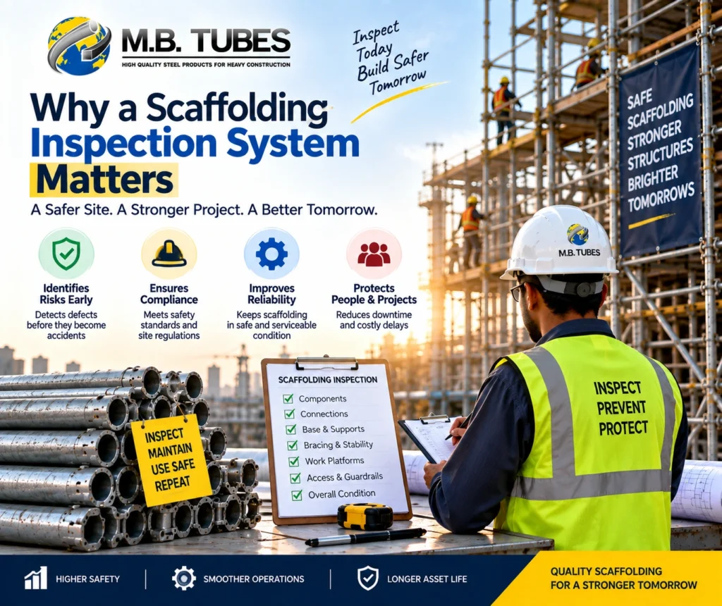 Scaffolding inspection system for construction projects by a Construction Scaffolding Manufacturer in Madhya Pradesh