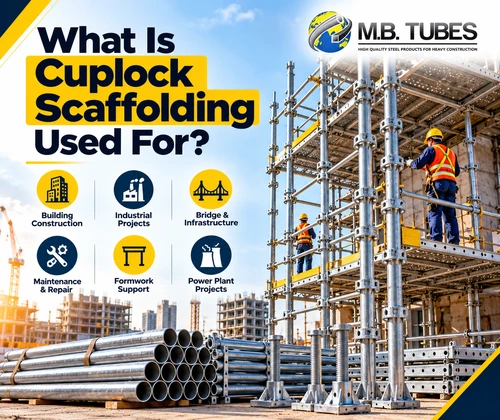 Cuplock Scaffolding used for construction and industrial projects